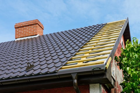 Slate effect roof tiles