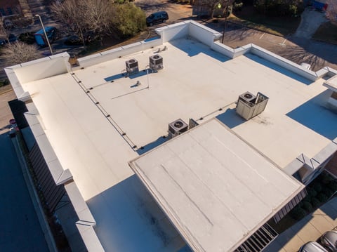 TPO flat roof commercial